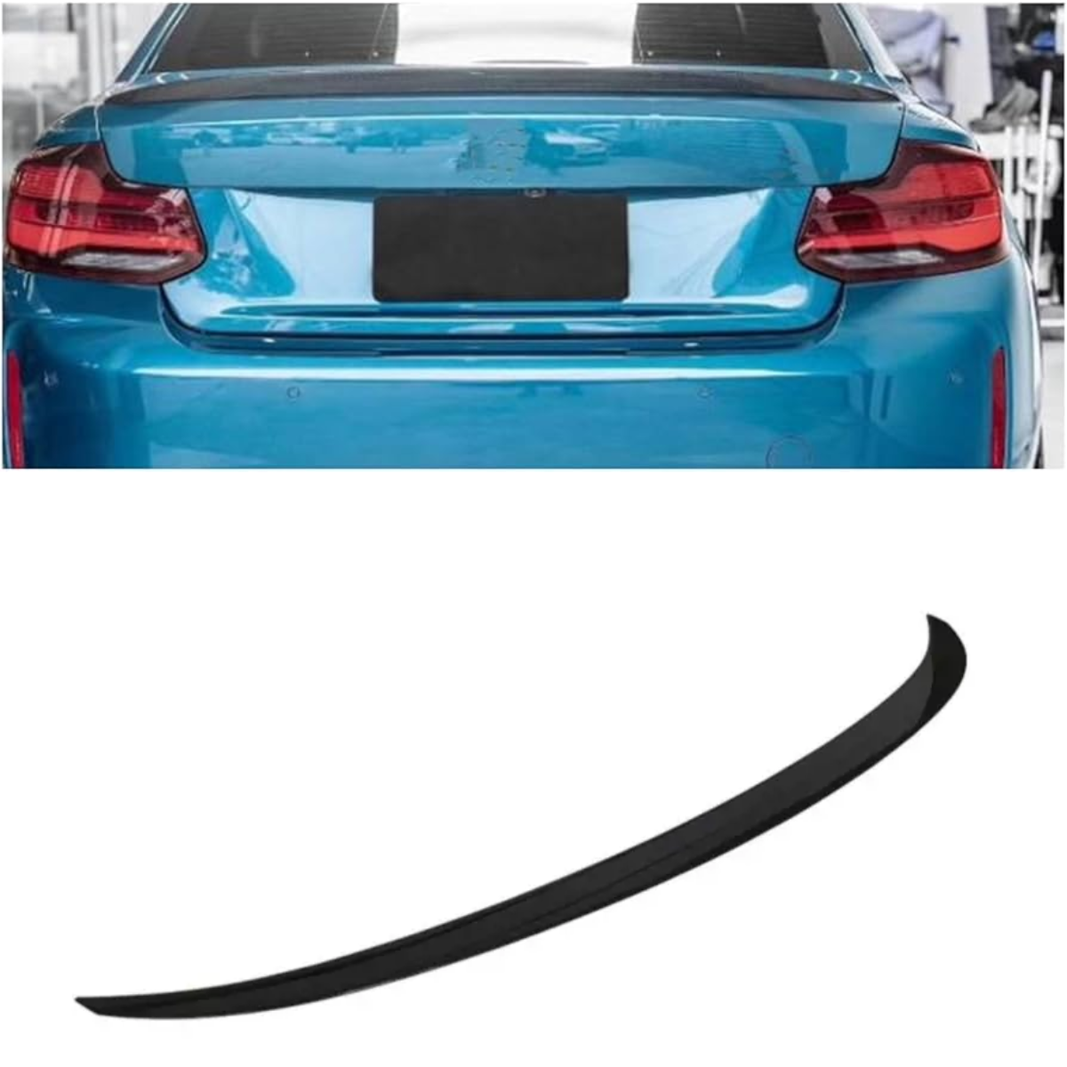  Gloss Black Rear Trunk Boot Spoiler Lip (2014-2019)