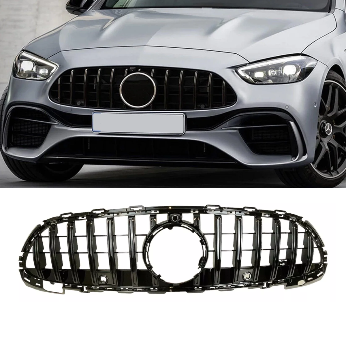 Front Grille GTR Style for Mercedes C Class W206 (2021+) GT-R AMG Style