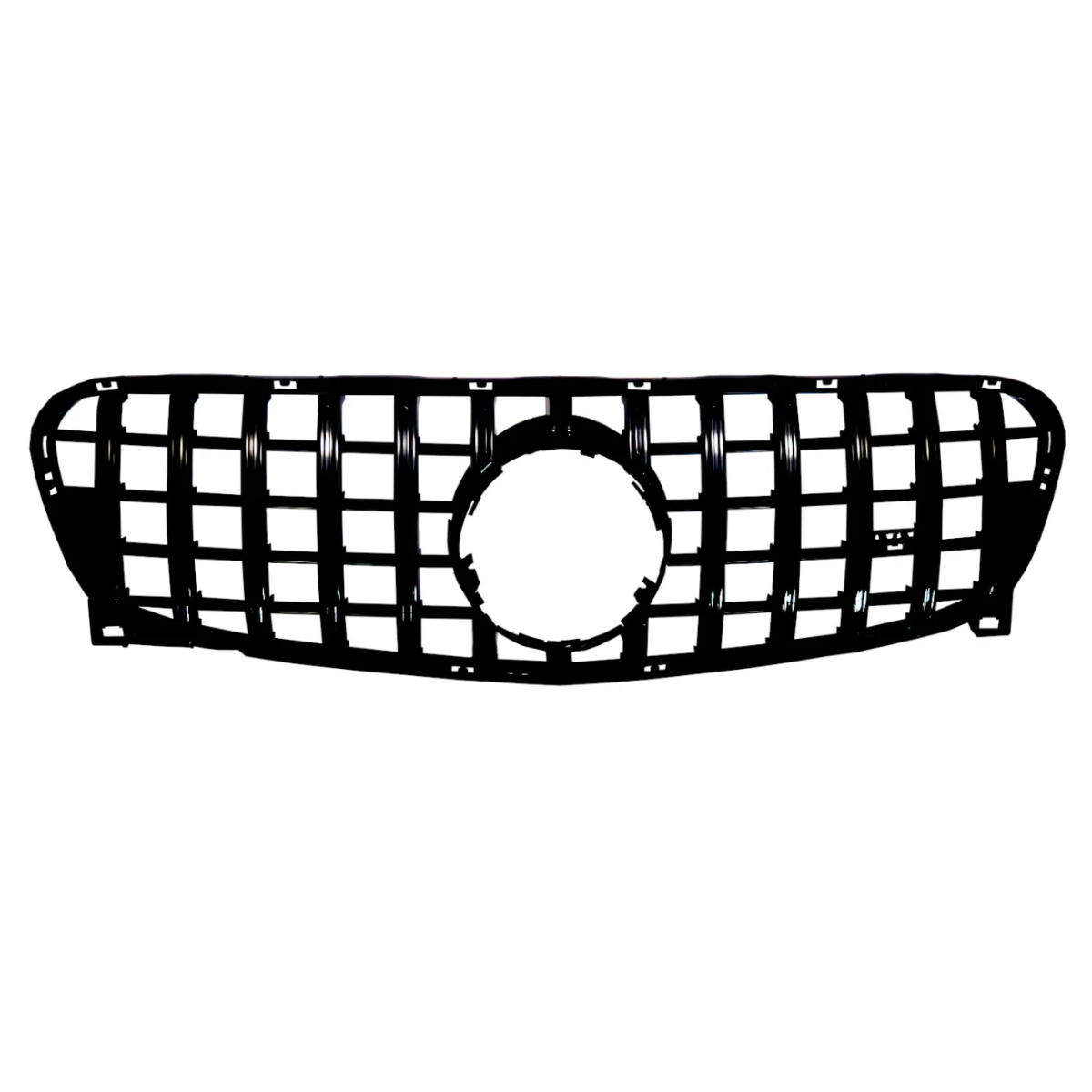 Gloss Black Panamericana GT Style Front Grille for Mercedes GLA X156 (2014-2016)