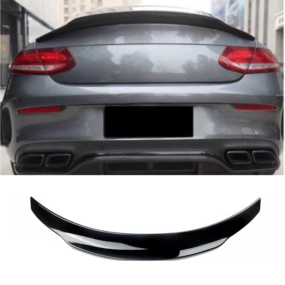 RENNTECH PSM REAR BOOT TRUNK SPOILER LIP FOR MERCEDES C CLASS COUPE C205 A205