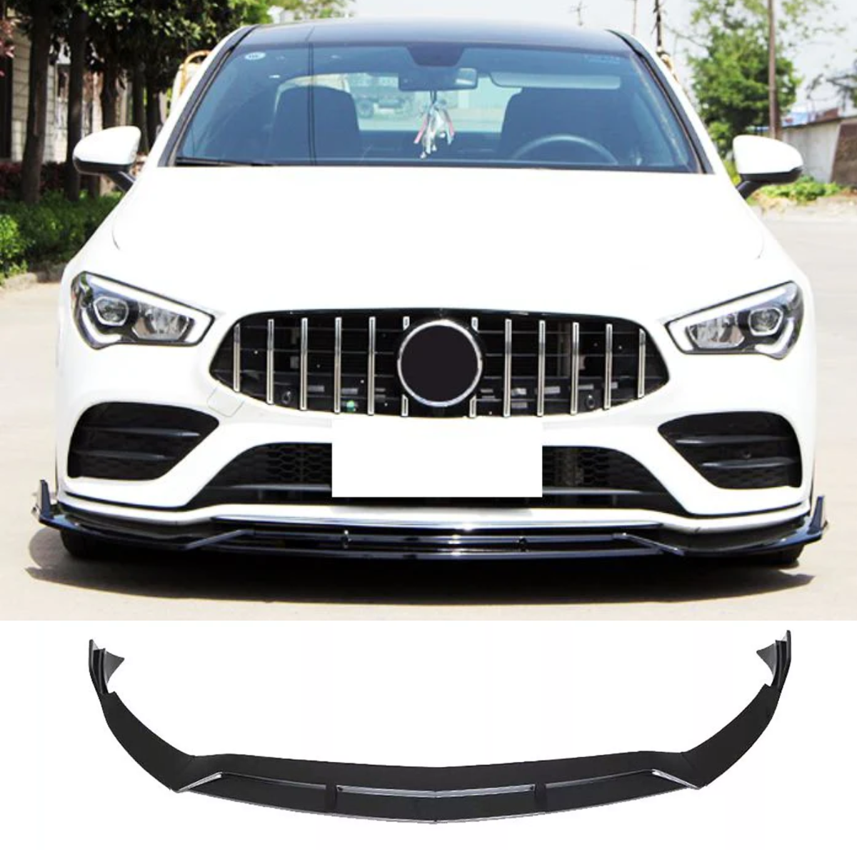 Brabus Style Front Splitter Spoiler Lip for Mercedes A-Class A35 A45 AMG Line W177