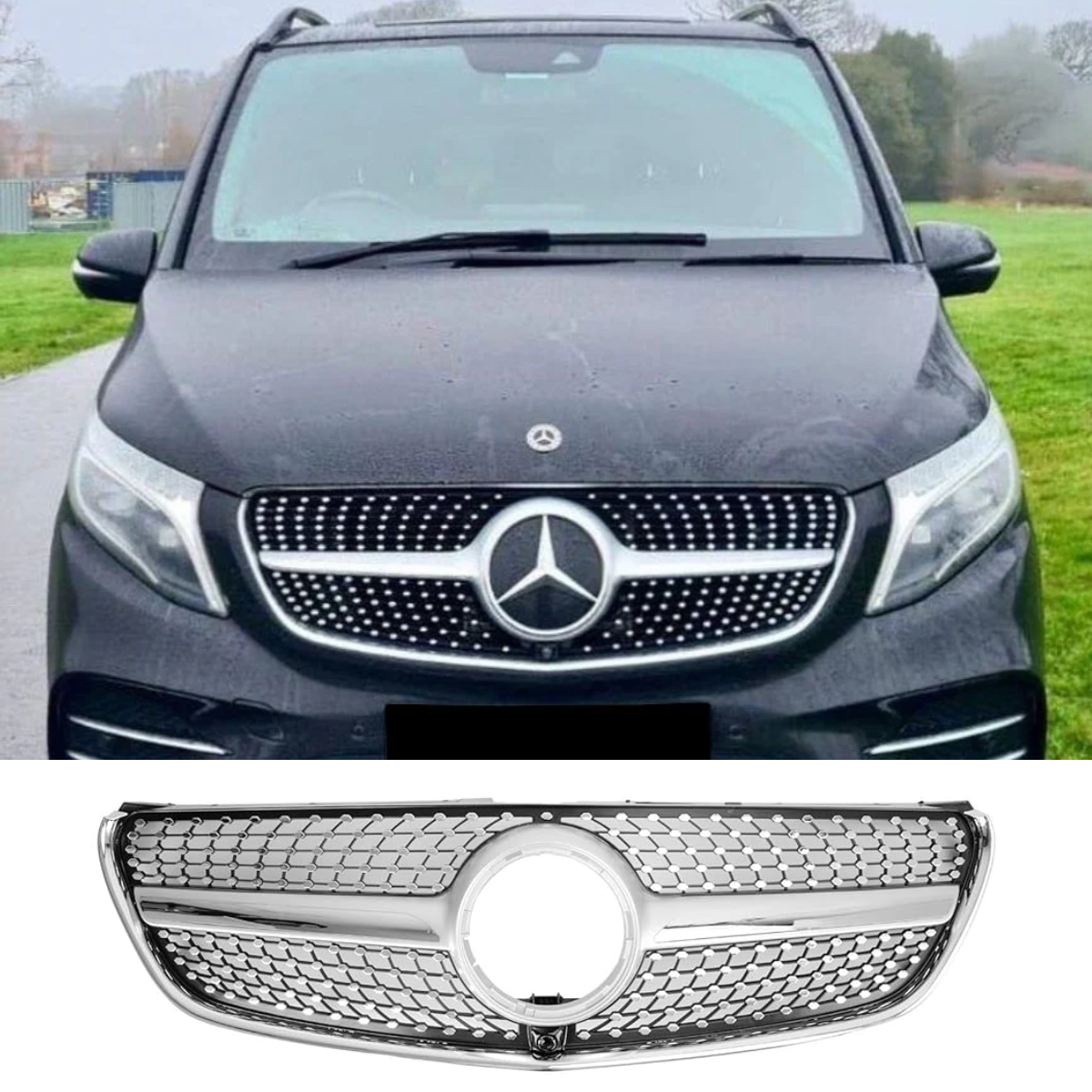 Diamond Front Upper Grille Grill