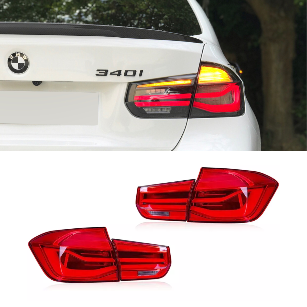  LED Dynamic Rear Red Tail Light Lamps