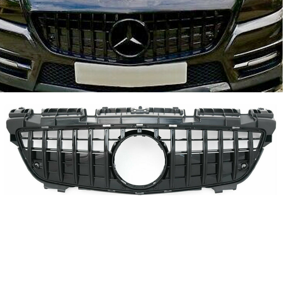 Mercedes SLK GT Style Front Grille Black GT-R AMG R172 (2016-2020)