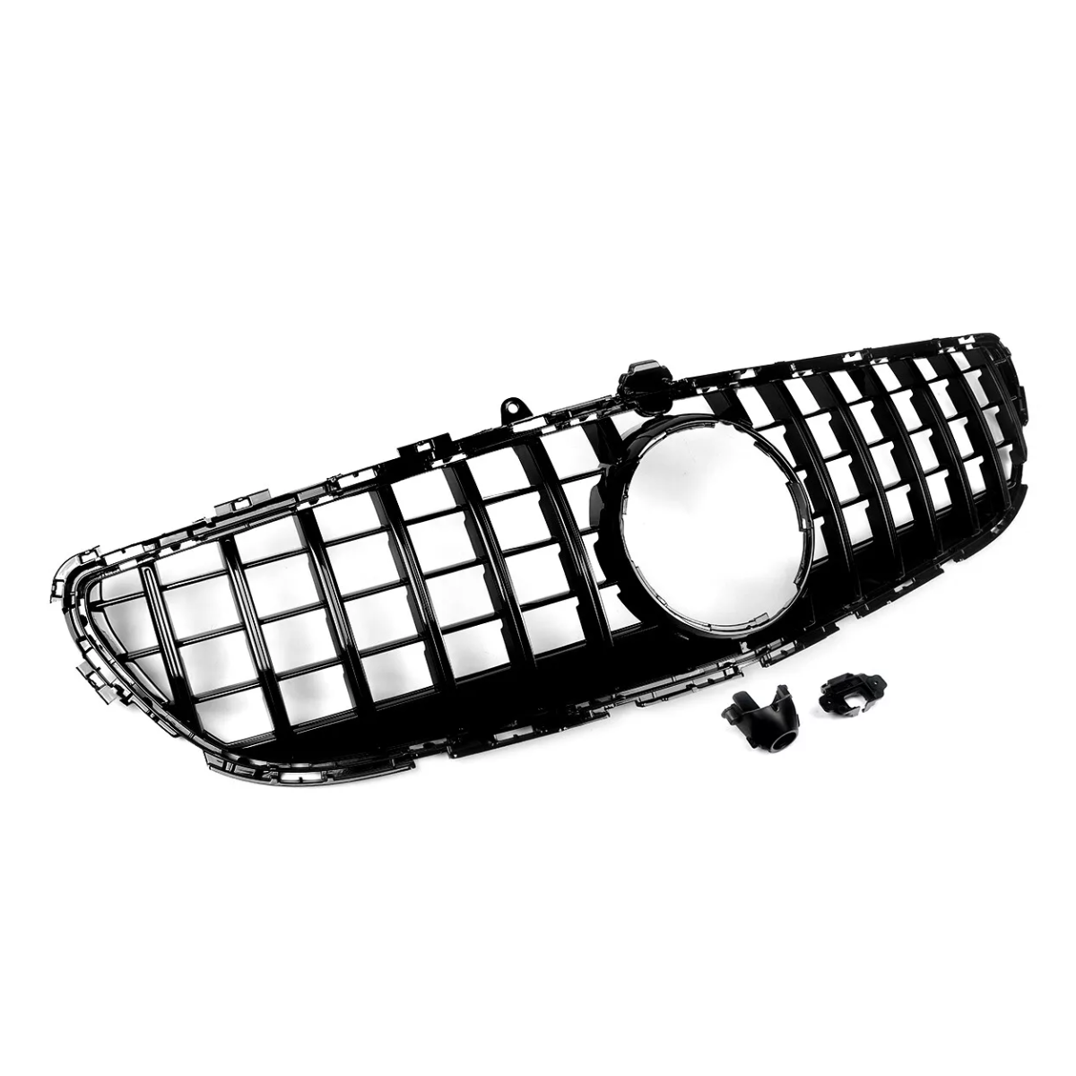 Gloss Black Front GT Panamericana Grille for Mercedes CLS Class W218/C218 (2015-2018)