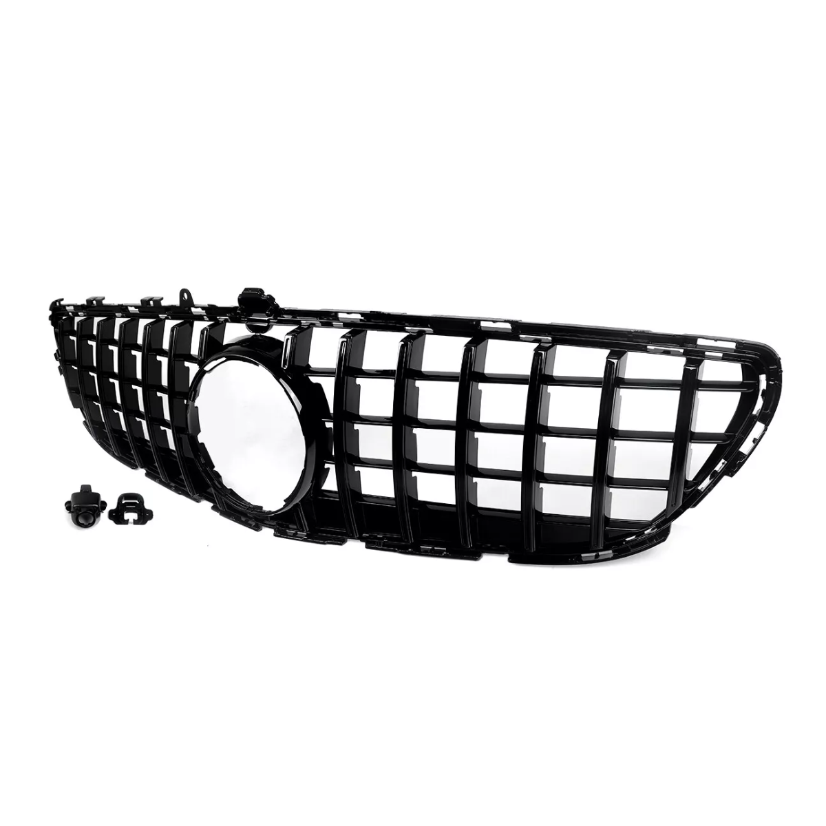 Gloss Black Front GT Panamericana Grille for Mercedes CLS Class W218/C218 (2015-2018)