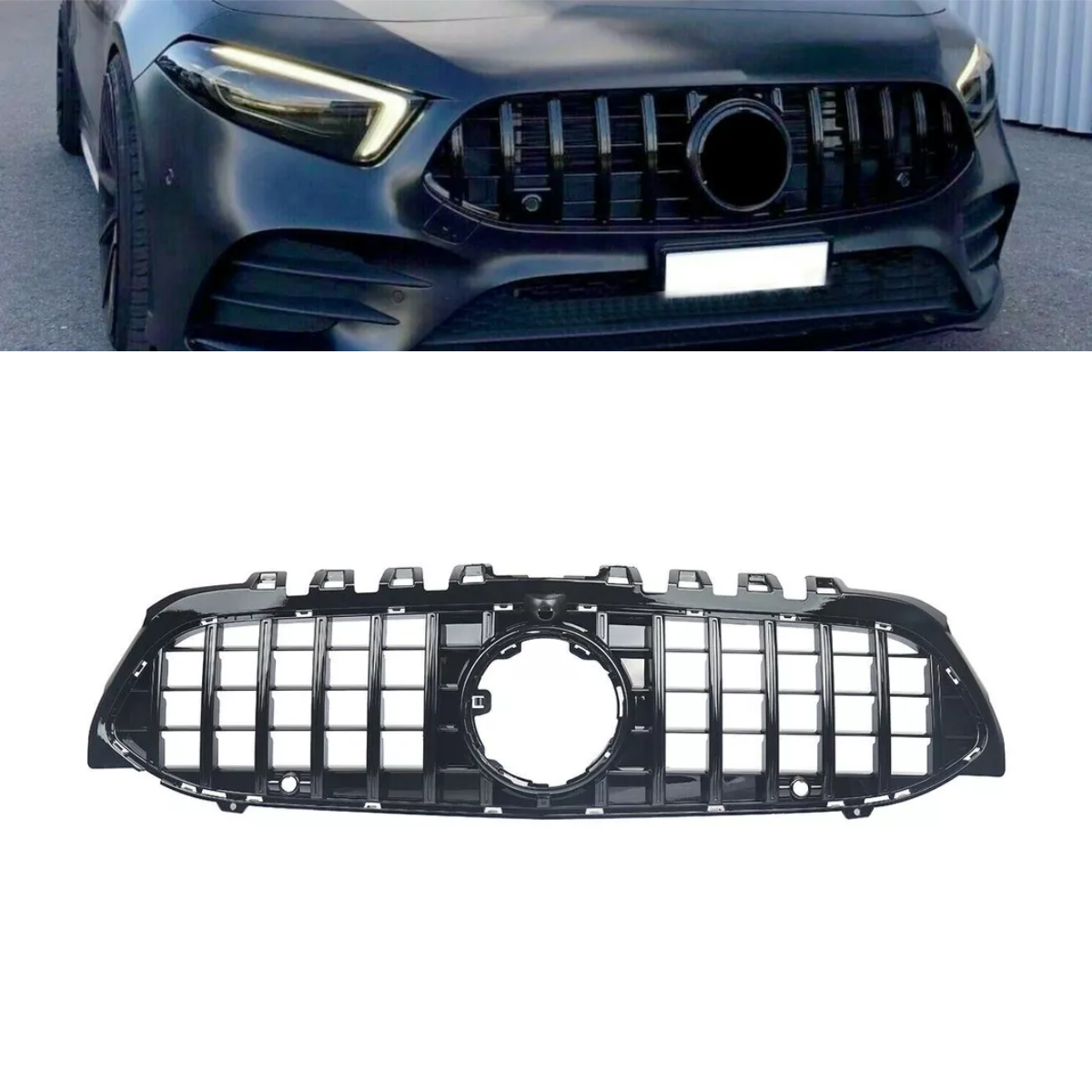 GLOSS PANAMERICANA GT FRONT GRILL GRILLE FOR MERCEDES BENZ A CLASS W177 2018