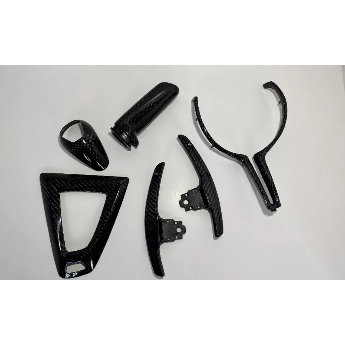 Real Carbon Fiber Interior Trim Kit with Paddle Covers