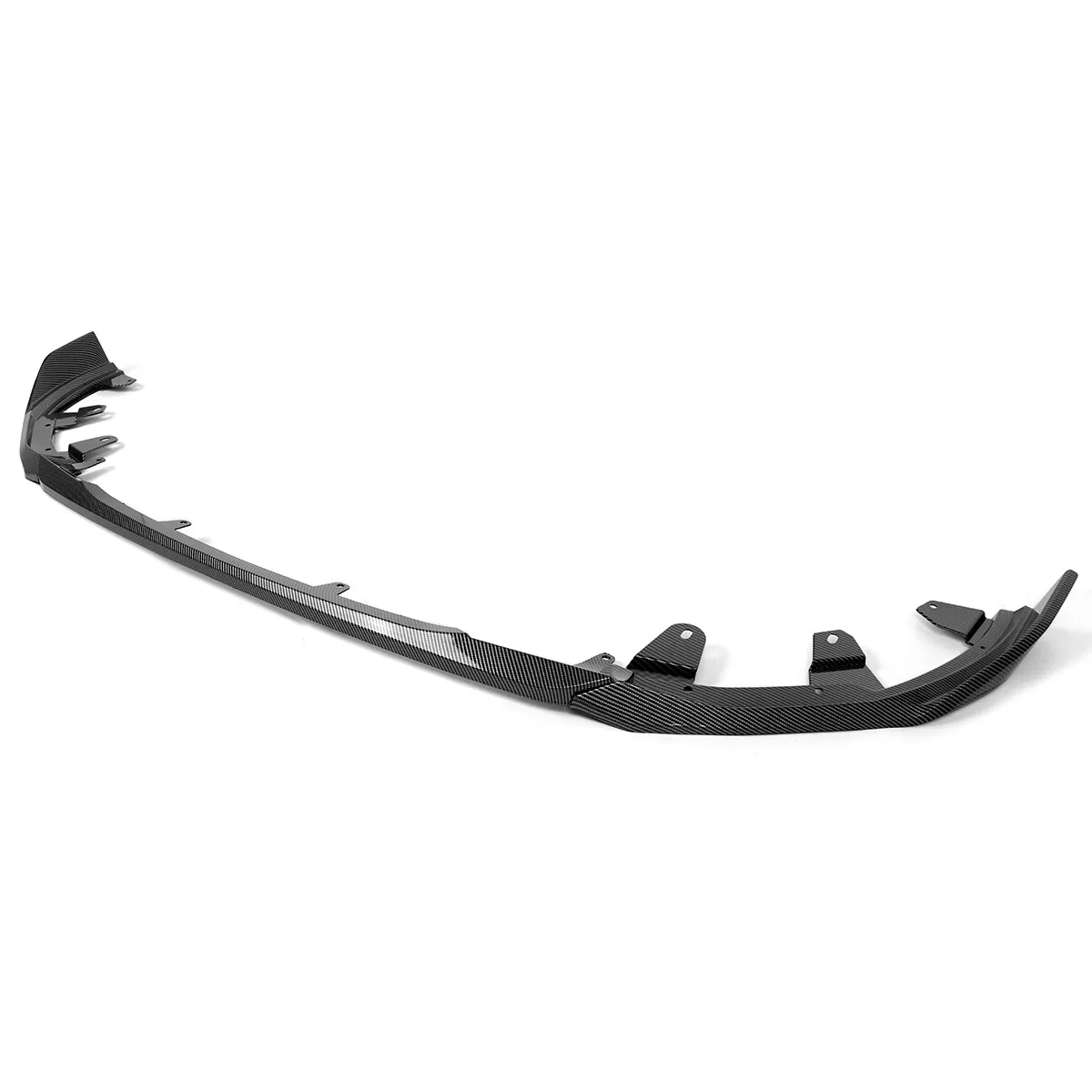 Gloss Carbon Effect Front Splitter Spoiler Lip 3pcs