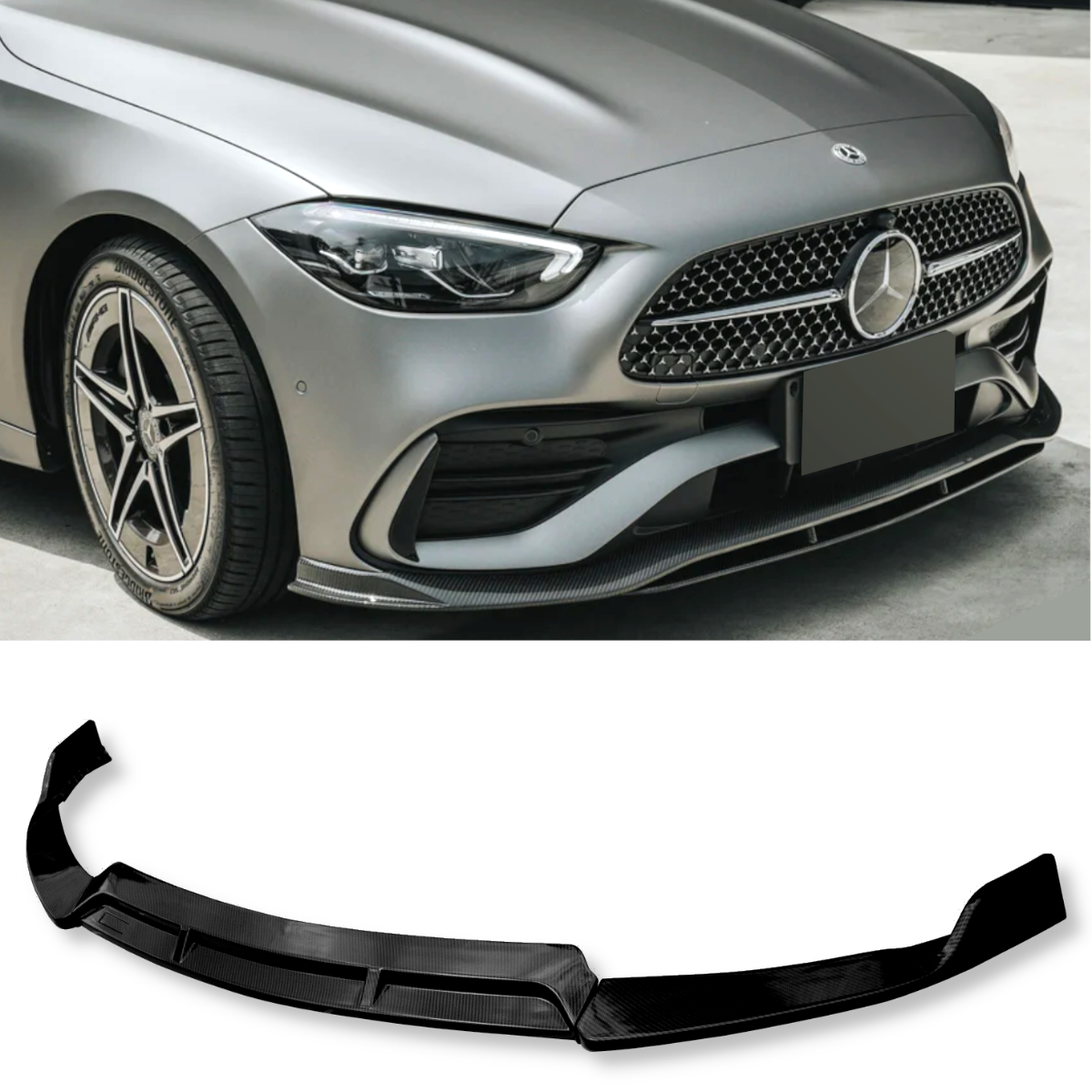 Carbon effect Front Lip Splitter 