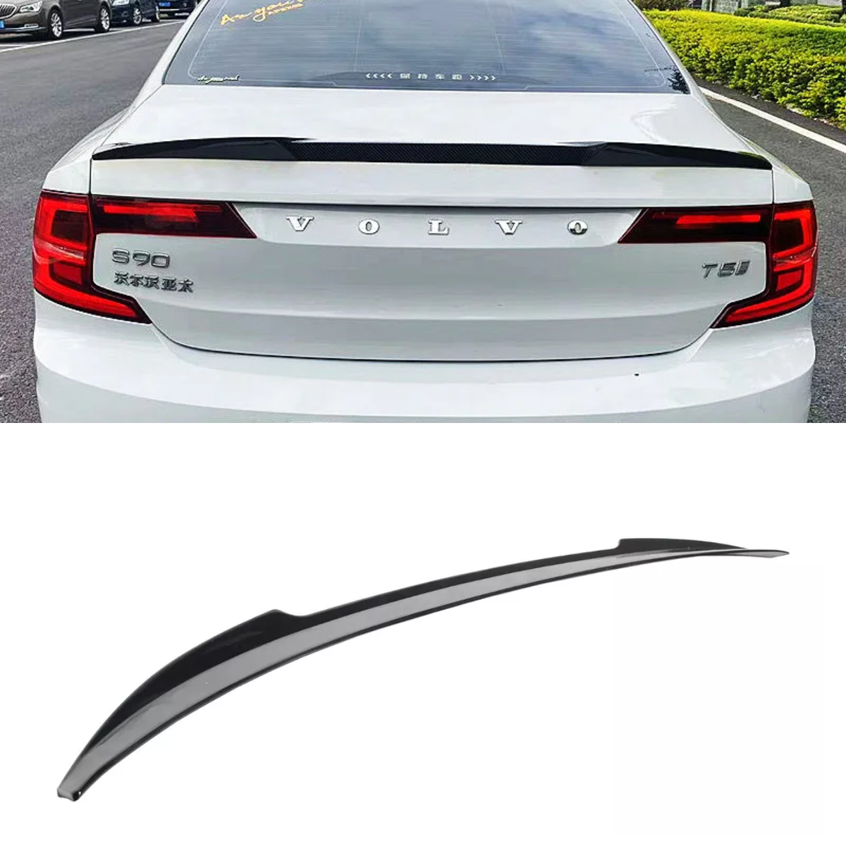 Rear Boot Lid Spoiler 2016-2023 - Sport Look Gloss Black