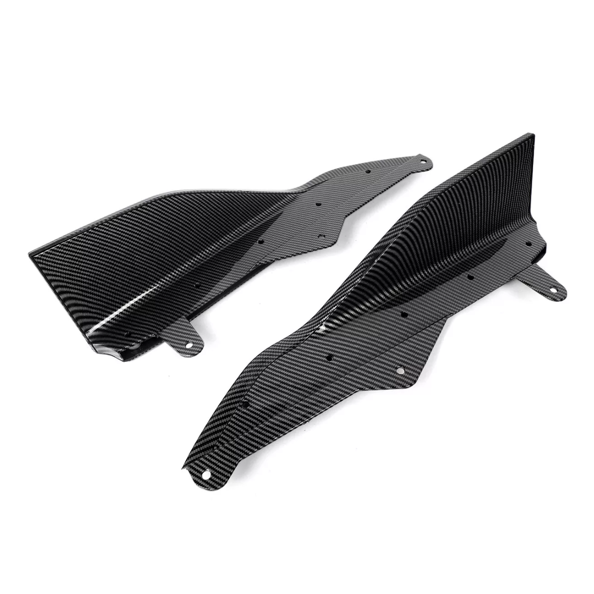 Carbon Look Side Skirt Extension Lip Splitter