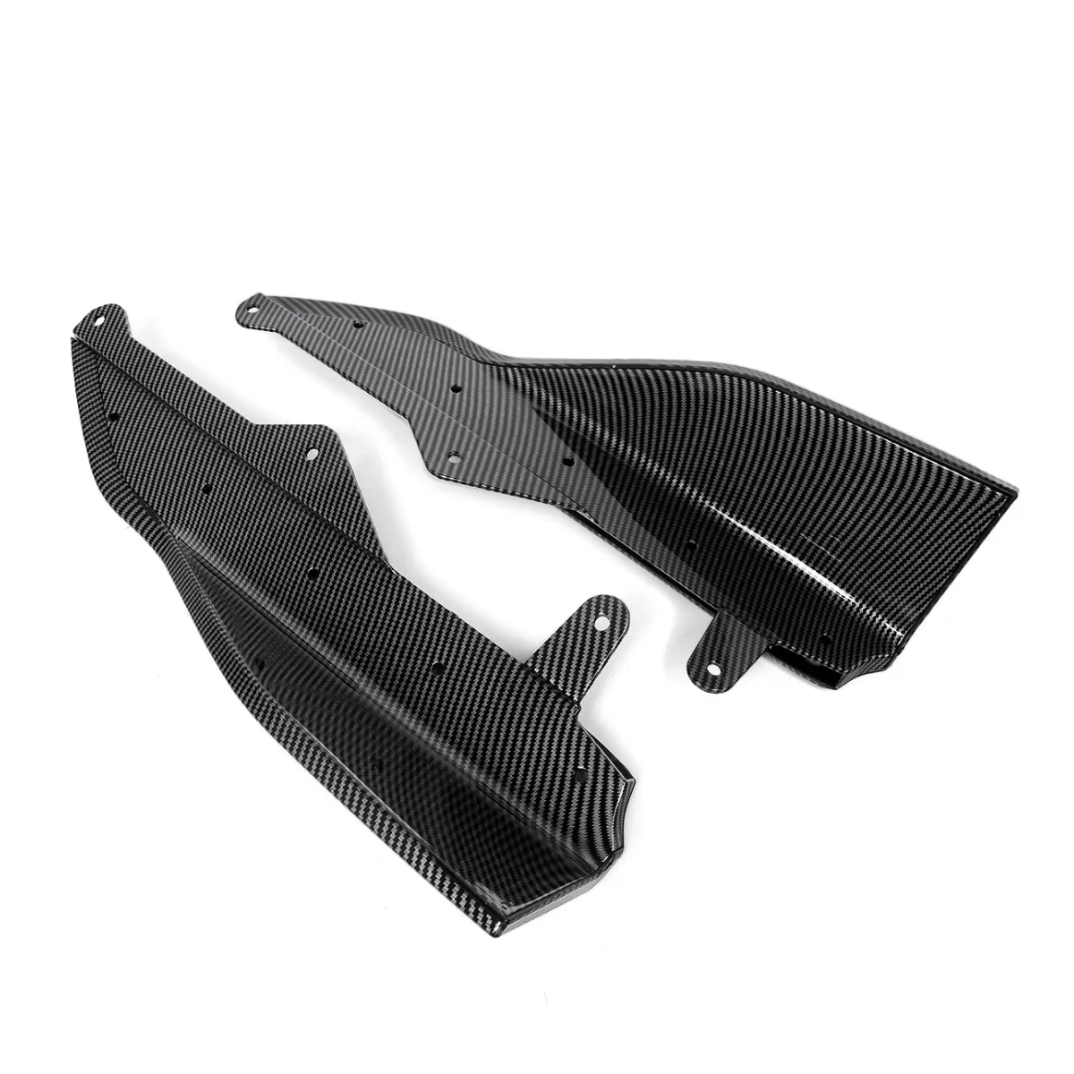 Carbon Look Side Skirt Extension Lip Splitter