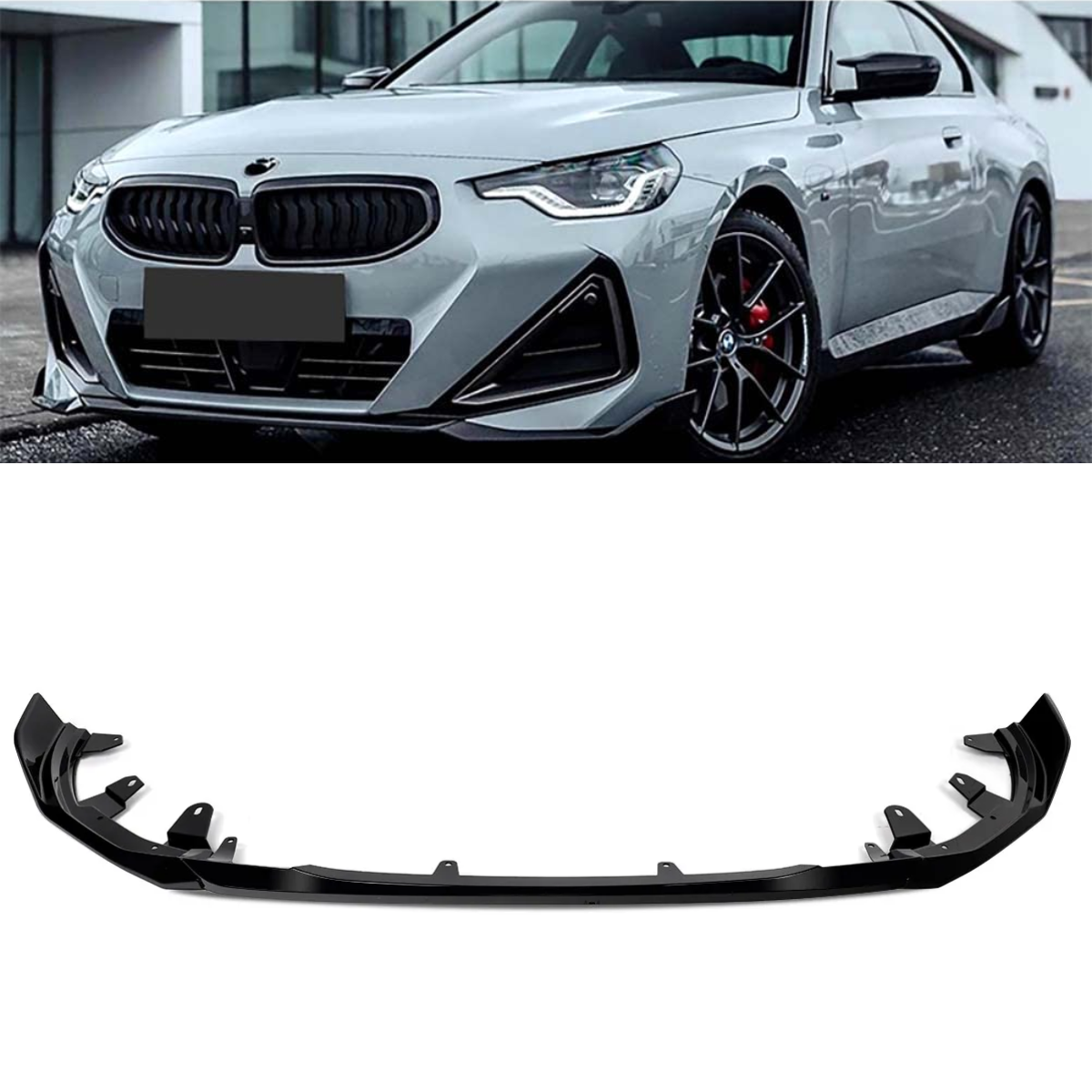 BMW 2 Series G42 M240i 220i 230i M Sport - Front Chin Lip Splitter BMW 2 Series G42 M240i 220i 230i M Sport - Front Chin Lip Splitter