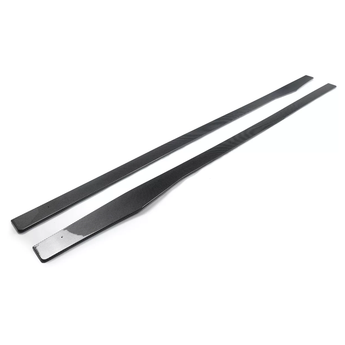 Gloss Carbon Effect Side skirts Extension For Mercedes C Class W205 S205 C205 A205 (2014-2021)