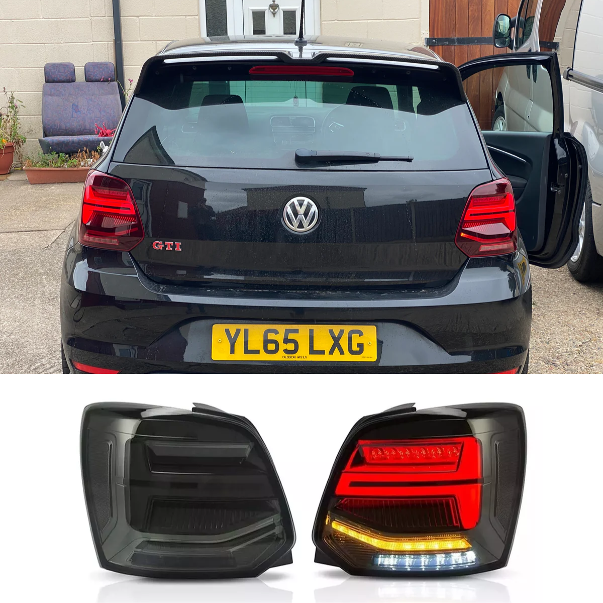 LED Rear Lights - Pair - Tinted Tail Lamp