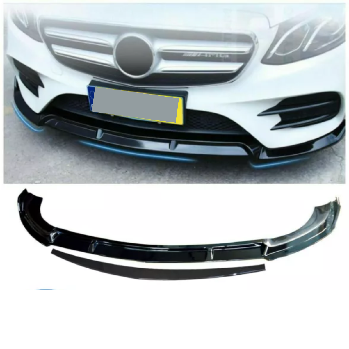 Gloss Black Front Splitter Lip