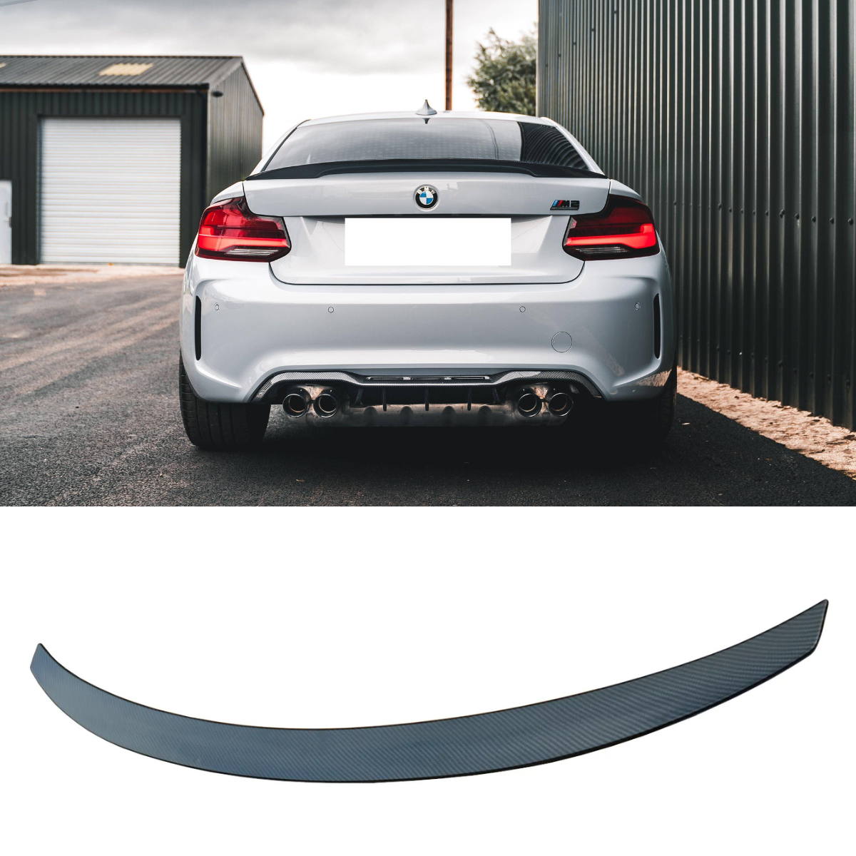 Carbon Fiber effect M Performance Rear Boot Spoiler 