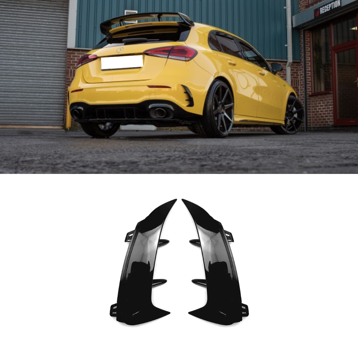 Rear Bumper Spoiler Air Vent for Mercedes A-Class W177 A200 A220 A35 AMG (2018-2022)