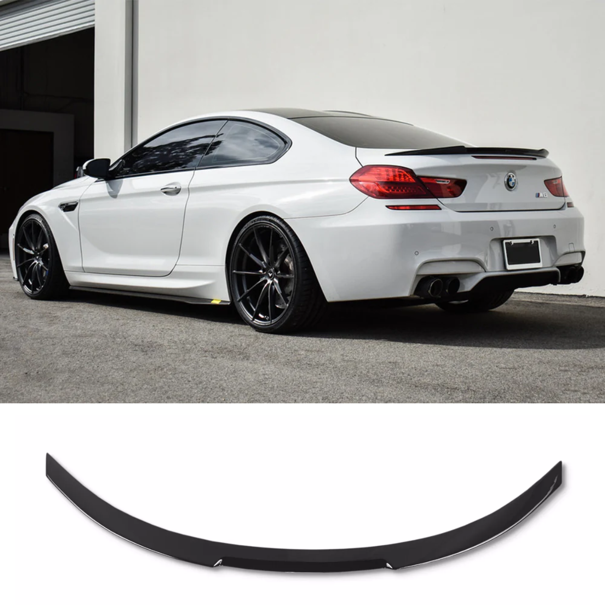 Gloss Black V Style Rear Boot Spoiler