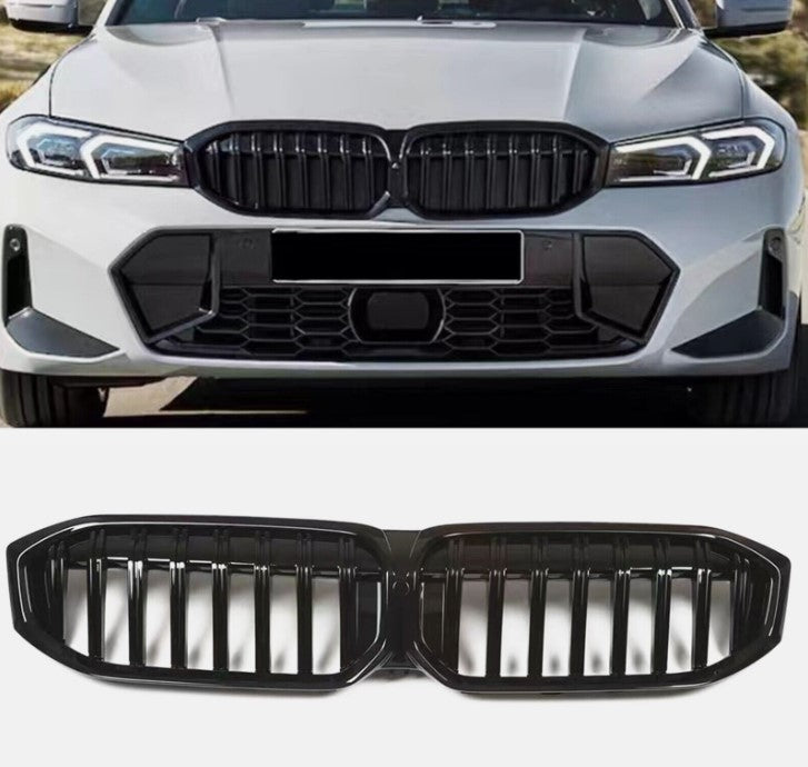 BMW G20 3 SERIES FRONT KIDNEY GRILLE BLACK OEM 2019-22