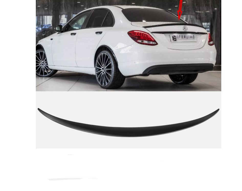 Gloss Black AMG Style Rear Boot Trunk Spoiler  Mercedes C-Class W205 (2014-2021)