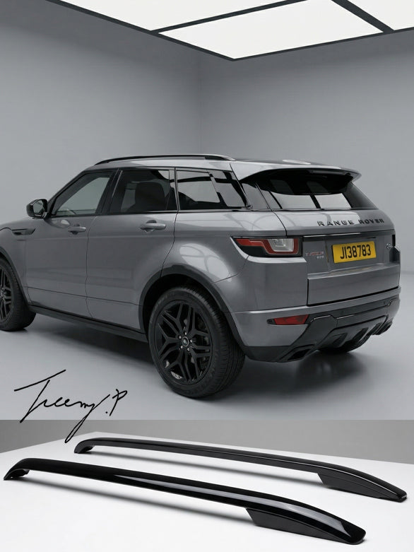 Range Rover Evoque L538 black extended roof rails raised roof bars kit 2013 to 2018
