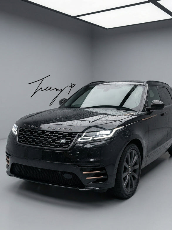 Range Rover Velar SVA style front bumper grille gloss black 2017 and newer
