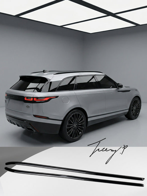 Range Rover Velar L560 aluminium roof rails bars gloss black 2017 and newer
