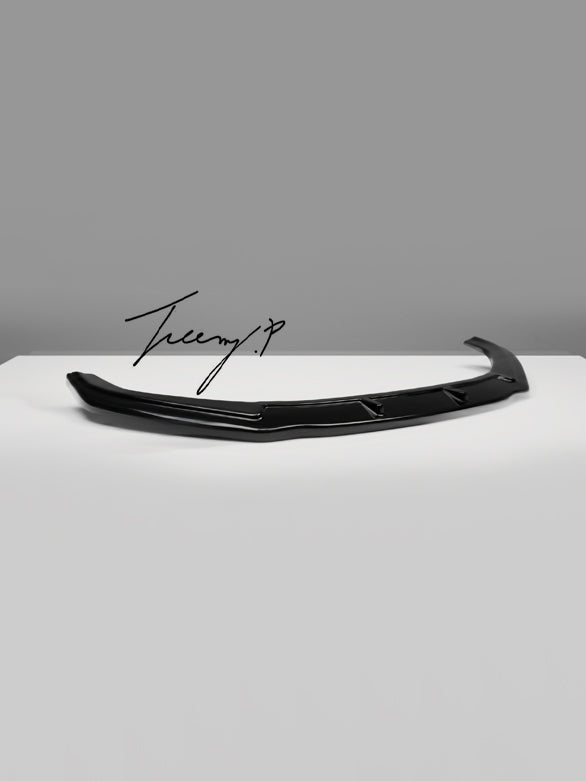 Audi S4 B9 front splitter lip riser style gloss black 2015–2019
