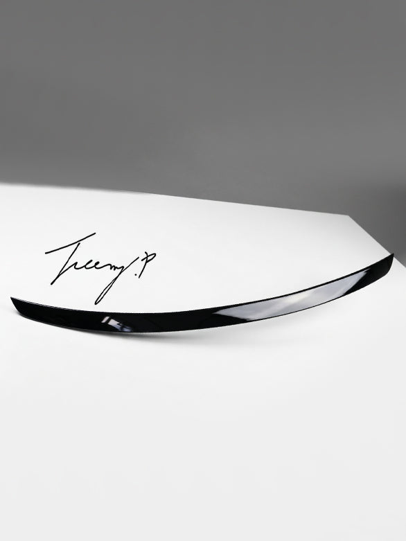 Audi A6 C7 4G saloon S6 style rear boot spoiler wing glossy black 2011 to 2018
