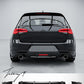 VW Golf 7.5 rear diffuser with LED lights