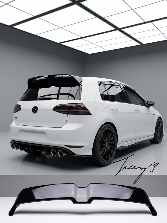 VW Golf MK7 MK7.5 GTI Oettinger style gloss black rear roof spoiler sporty aggressive look
