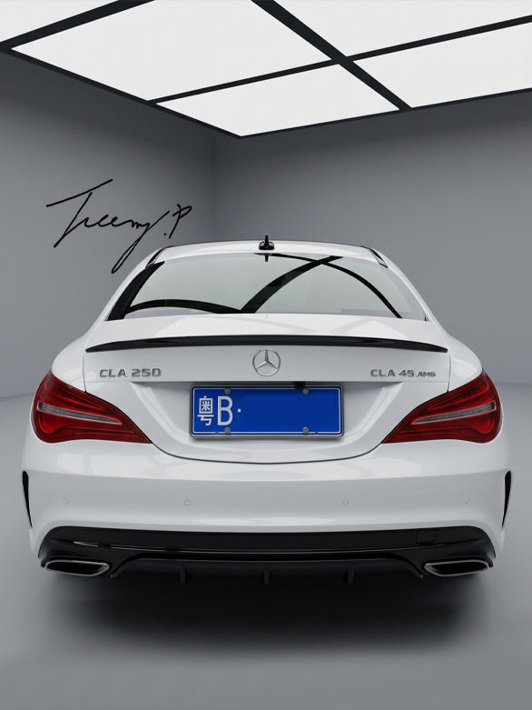 Mercedes CLA Class C117 AMG style rear trunk boot spoiler sleek sporty rear upgrade
