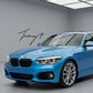 Gloss black front kidney grilles for BMW 1 Series F20 (2011–2014)