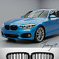 Gloss black front kidney grilles for BMW 1 Series F20 (2011–2014)