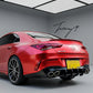 Mercedes W118 CLA35 CLA45S gloss black shark fin rear diffuser lip