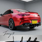 Mercedes W118 CLA35 CLA45S gloss black shark fin rear diffuser lip