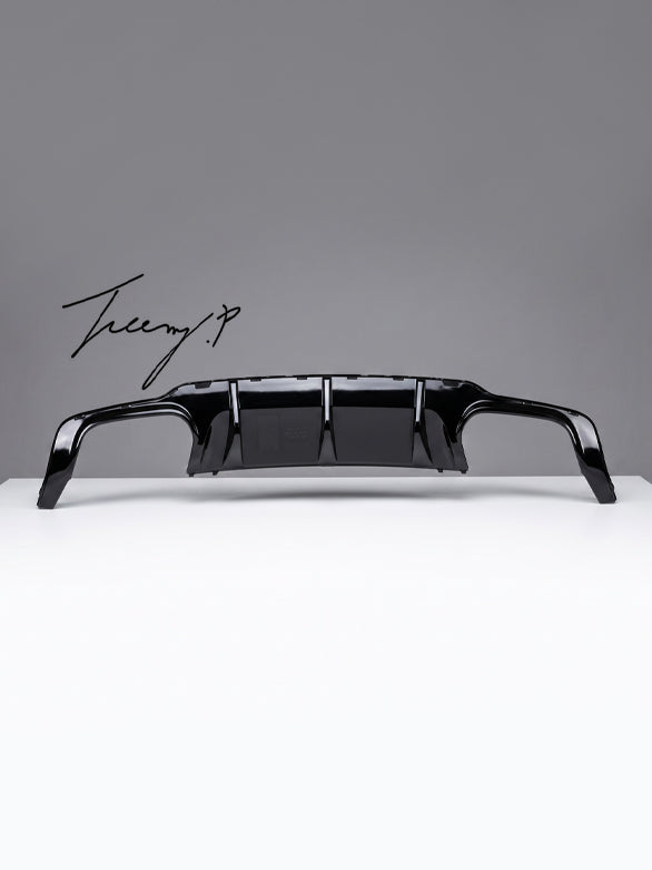 Mercedes C Class W204 C204 C63 style AMG rear bumper diffuser splitter aggressive performance inspired rear upgrade