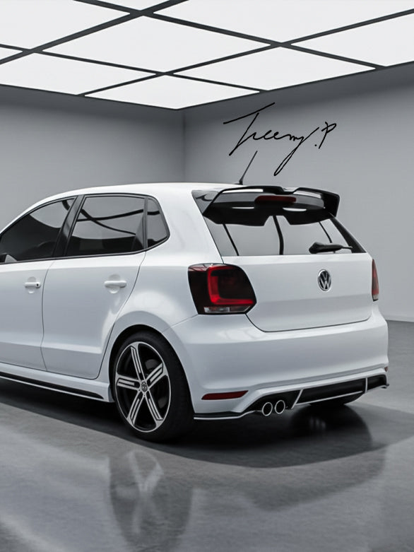 VW Golf 5 GTI gloss black Oettinger style rear roof spoiler lip