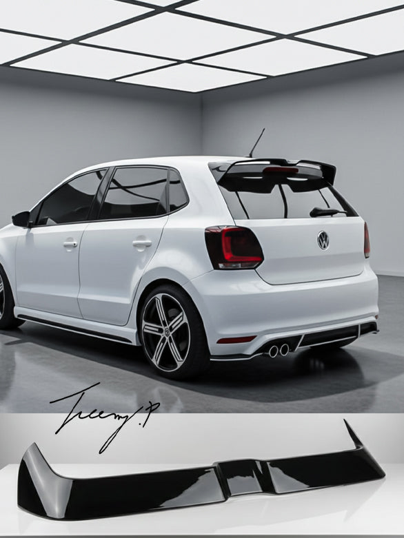 VW Golf 5 GTI gloss black Oettinger style rear roof spoiler lip