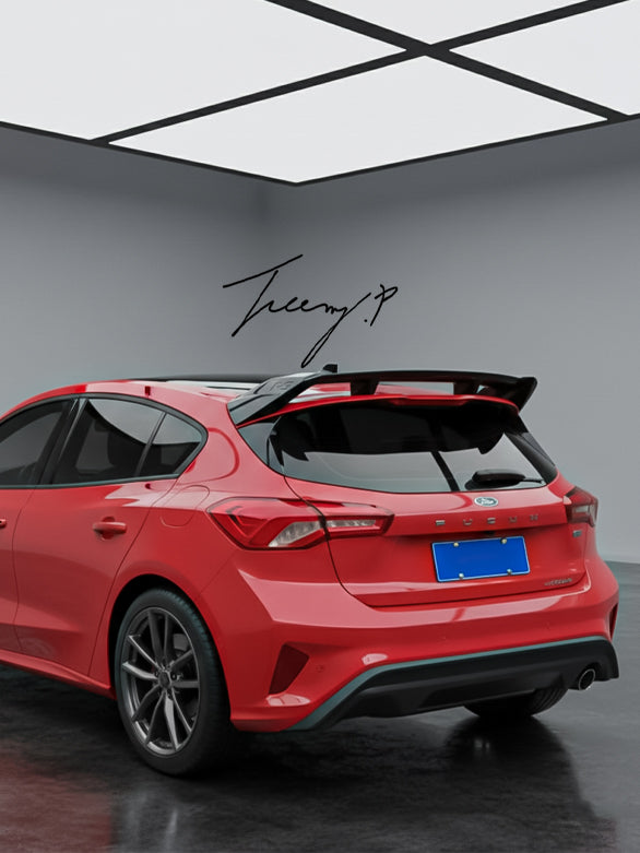 FORD FOCUS HATCHBACK 2019 - 2020 RS STYLE GLOSS BLACK REAR ROOF SPOILER BODYKIT