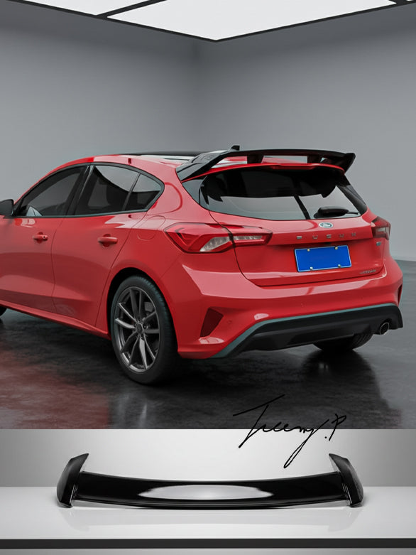 FORD FOCUS HATCHBACK 2019 - 2020 RS STYLE GLOSS BLACK REAR ROOF SPOILER BODYKIT