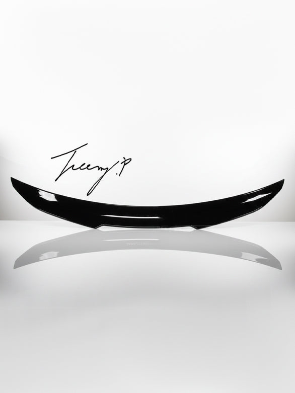Gloss black PSM style rear spoiler for Mercedes E-Class W214 (2024+)