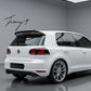 Gloss black rear roof boot spoiler for VW Golf 6 GTI and R (2010–2013)