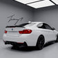 BMW 4 Series F33 Convertible gloss black M4 V style rear spoiler

