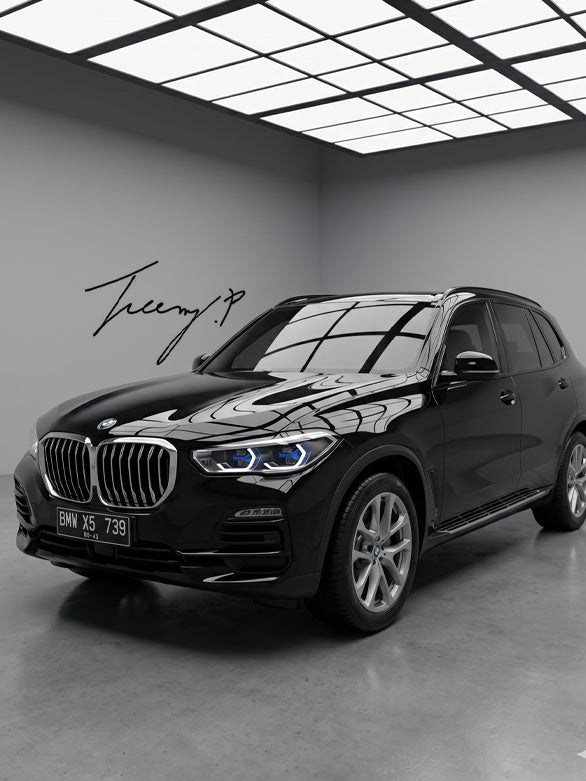 BMW X5 G05 black aluminium OEM style side steps
