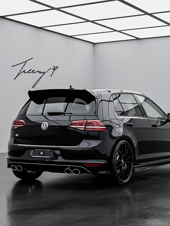 VW Golf MK7 MK7.5 gloss black OSIR style rear roof spoiler wing (2012–2020)