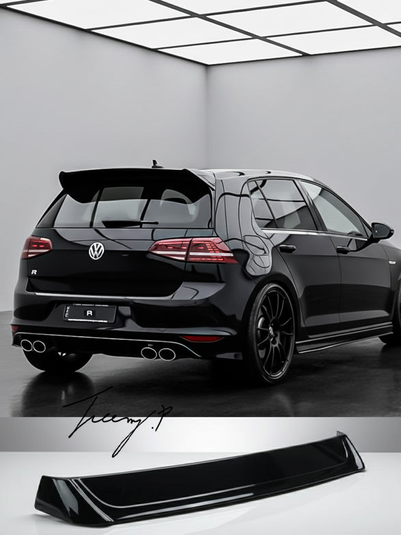 VW Golf MK7 MK7.5 gloss black OSIR style rear roof spoiler wing (2012–2020)