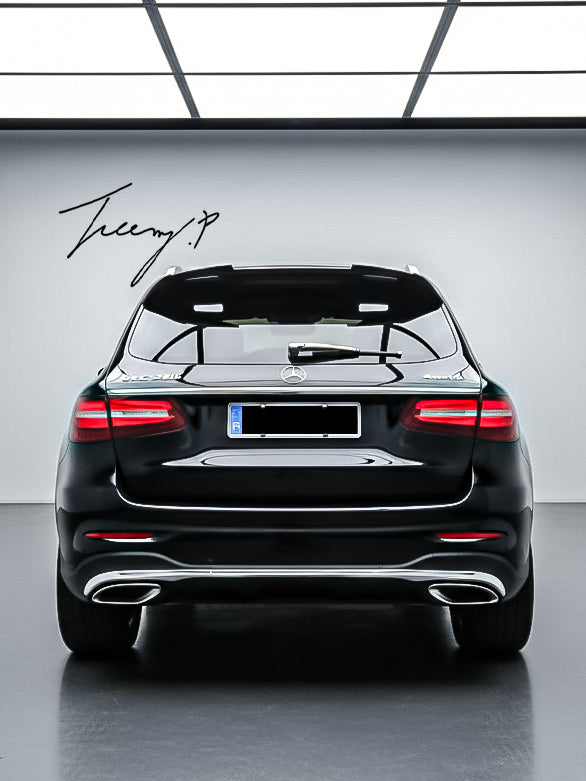 Mercedes GLC W253 gloss black rear roof spoiler boot wing lip (2015+)